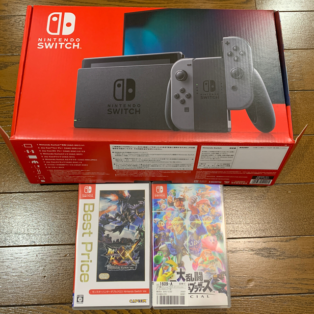 任天堂(ニンテンドウ)のNintendo Switch 任天堂スイッチ＋スマブラSP エンタメ/ホビーのゲームソフト/ゲーム機本体(家庭用ゲーム機本体)の商品写真