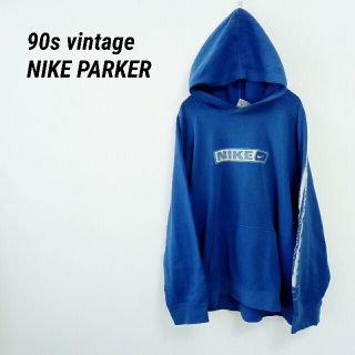 ナイキ(NIKE)の90s vintage　NIKE　ナイキ　スウェット　パーカー　ビッグロゴ(パーカー)