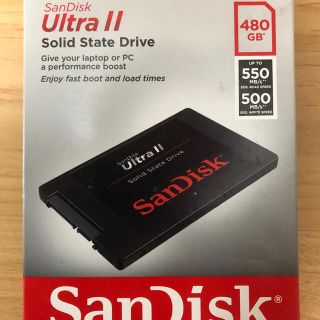 サンディスク(SanDisk)の新品 サンディスク製 Sandisk Ultra II SSD480GB(PCパーツ)