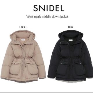 スナイデル(SNIDEL)のsweet 2019年10月号掲載☆ウエストマークミドルダウンジャケット(ダウンジャケット)