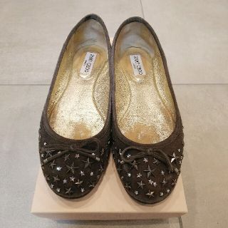 ジミーチュウ(JIMMY CHOO)のJIMMY CHOO ジミーチュウ ☆ スタッズシューズ(バレエシューズ)