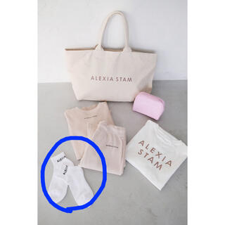 アリシアスタン(ALEXIA STAM)の【alexiastam】HAPPYBAG ロゴソックスのみ(ソックス)