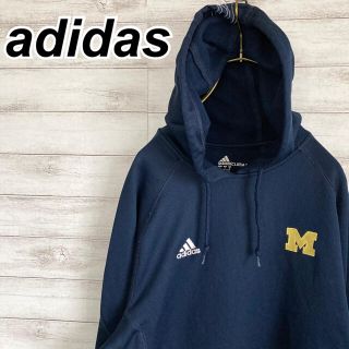 アディダス(adidas)のMサイズ 古着 アディダス パーカー スウェット ワンポイント刺繍ロゴ(パーカー)