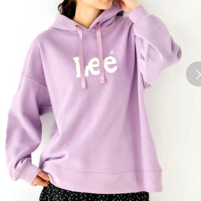 Lee(リー)の【新品】Lee パーカー フリーサイズ トップス パープル 冬服 春服 韓国風 レディースのトップス(パーカー)の商品写真