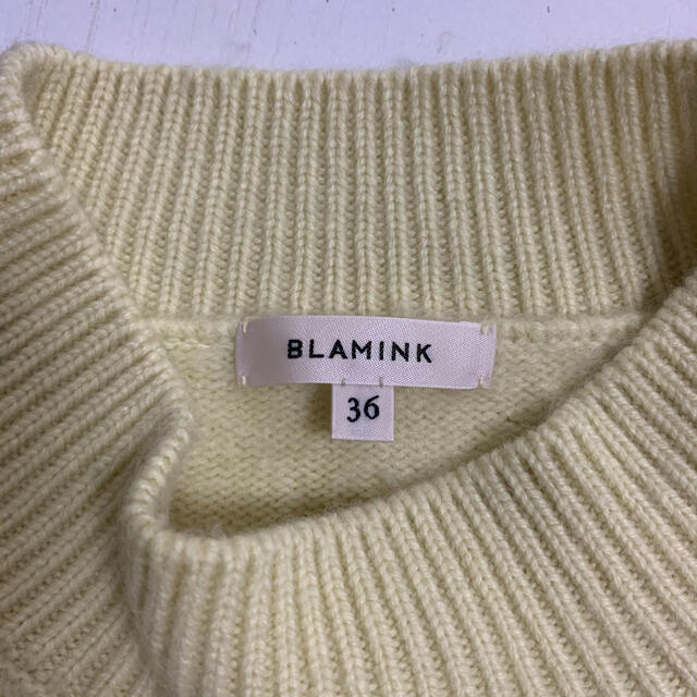 blamink  カシミヤファー　ニット