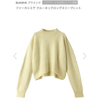 ドゥロワー(Drawer)のblamink  カシミヤファー　ニット(ニット/セーター)