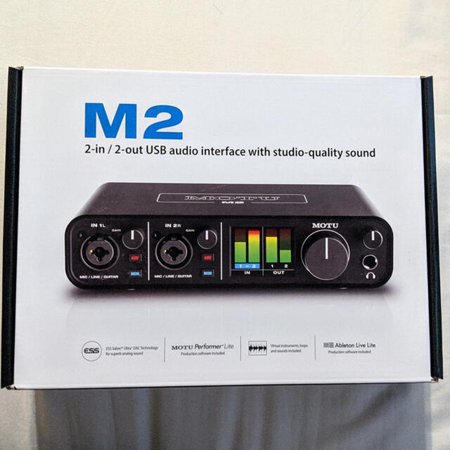 新品 MOTU M2 オーディオインターフェイス 楽器のDTM/DAW(オーディオインターフェイス)の商品写真