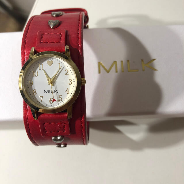 MILK - MILK ハートスタッズリストウォッチ 腕時計の通販 by る ...