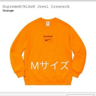 シュプリーム(Supreme)のMサイズ supreme nike jewel crewneck orange(スウェット)