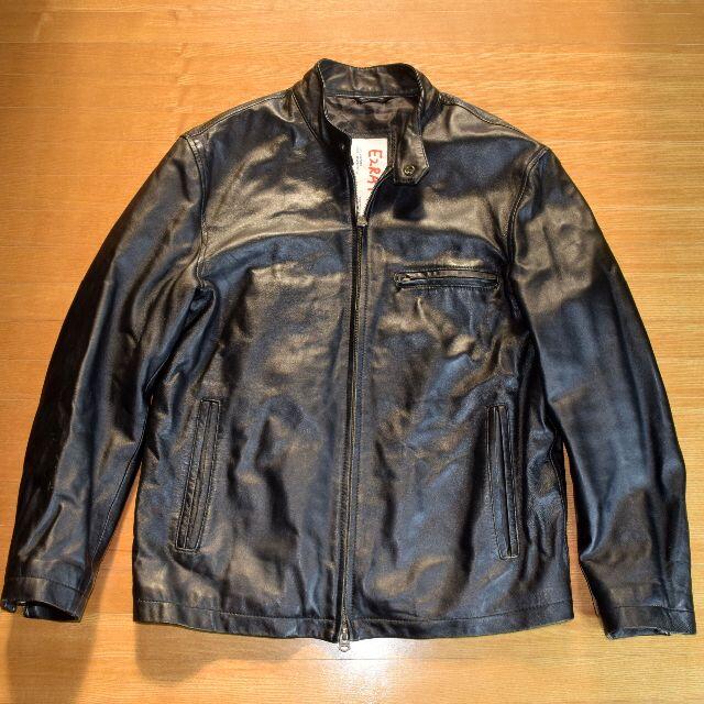 Abercrombie&Fitch(アバクロンビーアンドフィッチ)のアバクロ EZRA FITCH レザージャケット ライダース バイカー メンズのジャケット/アウター(レザージャケット)の商品写真