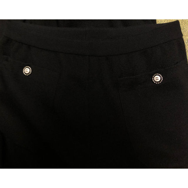 chanel シャネル ニットワイドパンツ カジュアルパンツ chanel シャネル ニットワイドパンツ カジュアルパンツ