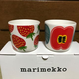 マリメッコ(marimekko)の[廃盤]マリメッコ　マンシッカ&コンポッティ　ラテマグ セット(食器)