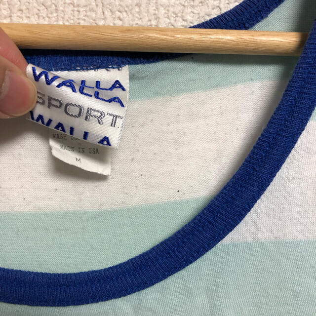 WALLA WALLA SPORT(ワラワラスポーツ)のWALLA WALLA SPORT ボーダー タンクトップ メンズのトップス(タンクトップ)の商品写真