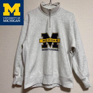 ジーユー(GU)のMICHIGAN  GUコラボ　ハーフジップ　トレーナー(スウェット)