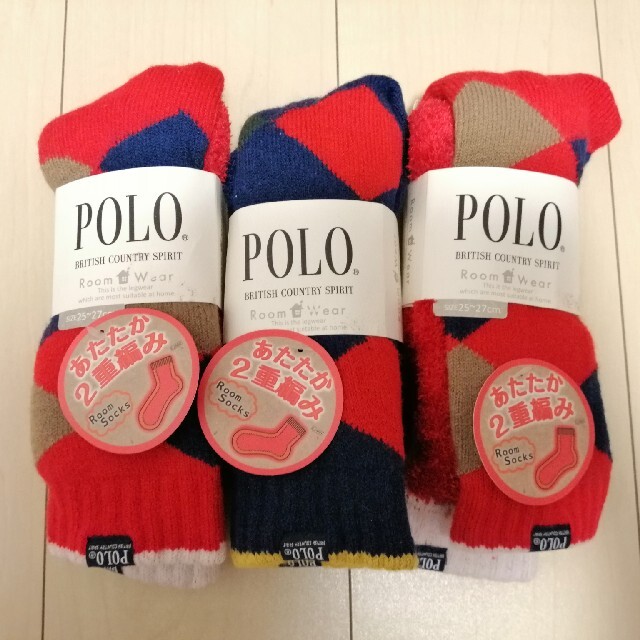 POLO RALPH LAUREN(ポロラルフローレン)の【値下げ】POLO RoomWear あたたかソックス3足セット メンズのレッグウェア(ソックス)の商品写真