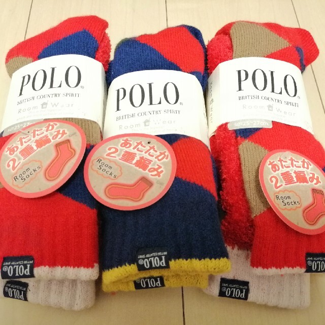 POLO RALPH LAUREN(ポロラルフローレン)の【値下げ】POLO RoomWear あたたかソックス3足セット メンズのレッグウェア(ソックス)の商品写真