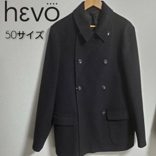 【限定特価】新品未使用　hevo イーヴォ チェスターコート　ブラック系(チェスターコート)