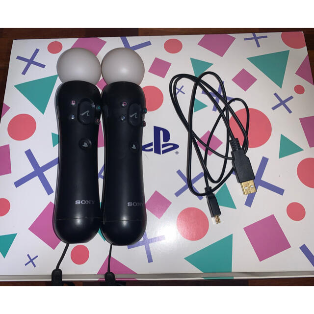PlayStation VR(プレイステーションヴィーアール)のPSVR モーションコントローラー2本セット エンタメ/ホビーのゲームソフト/ゲーム機本体(その他)の商品写真