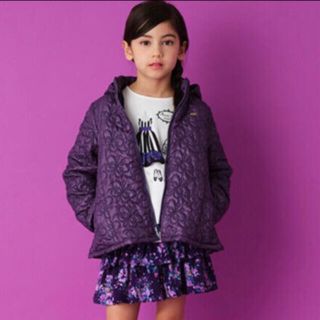 ANNA SUI mini - 今季 アナスイミニ 蝶 キルティング 中綿 ブルゾン