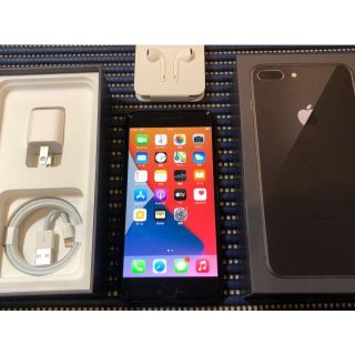 アイフォーン(iPhone)のiPhone8plus　64G　SIMフリー(スマートフォン本体)