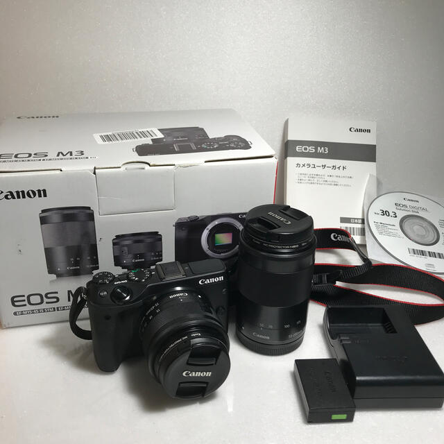 ❤️予備バッテリー付き❤️Canon EOS M10 手振れ補正ダブルレンズ❤️