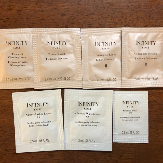Infinity(インフィニティ)のコーセー インフィニティ サンプルセット コスメ/美容のキット/セット(サンプル/トライアルキット)の商品写真