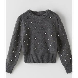 ザラ(ZARA)の(新品タグ付き) ZARAパールニット(ニット/セーター)