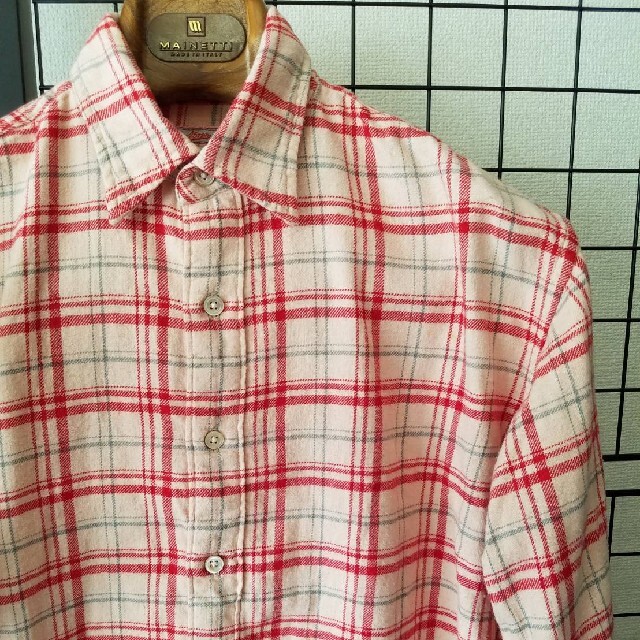 45rpm Flannel check L/S shirt チェック柄シャツ