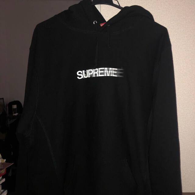 【完売品】supreme motion logo hoodie black