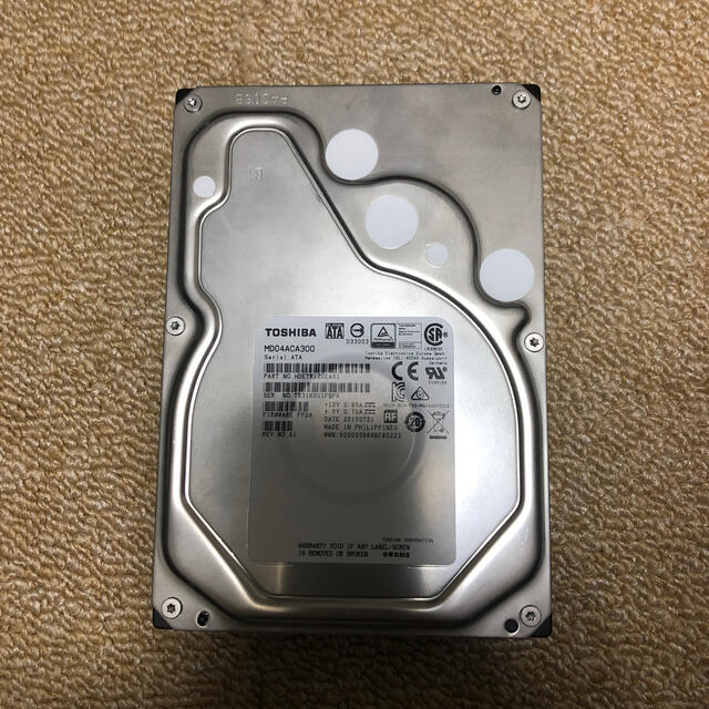 東芝製 TOSHIBA  HDD3TB MD04ACA300