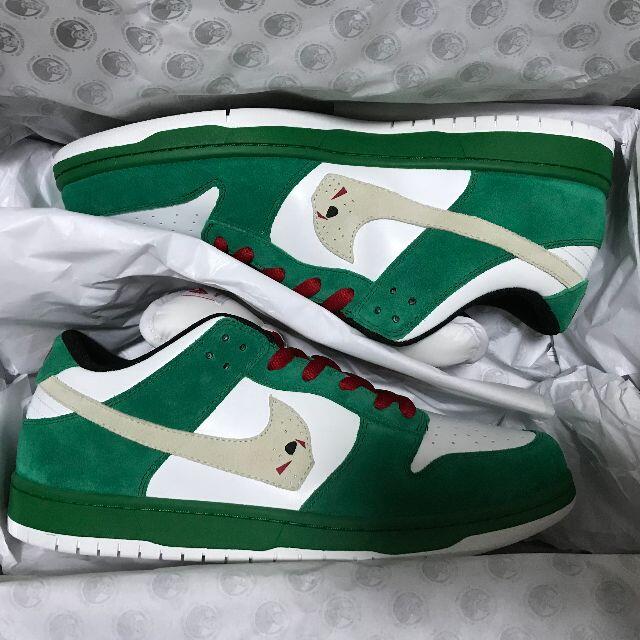 Warren Lotas Jason Dunk Low Green 28cm