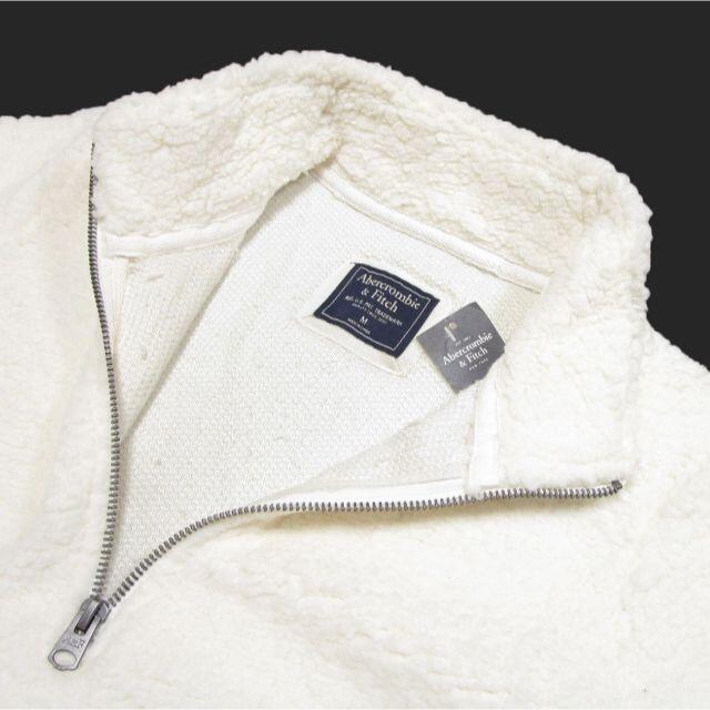 Abercrombie&Fitch(アバクロンビーアンドフィッチ)の★新品★アバクロンビー&フィッチ★シェルパハーフジップ (White/M) レディースのトップス(トレーナー/スウェット)の商品写真