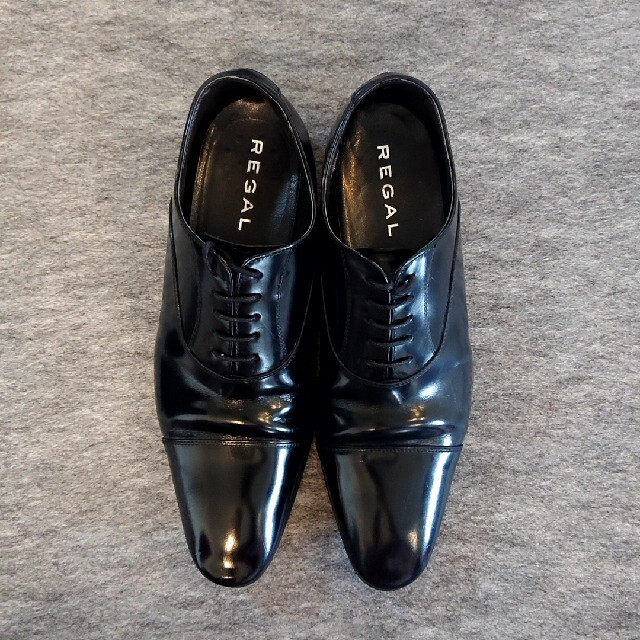 REGAL(リーガル)のリーガル REGAL 革靴 25cm 黒 ブラック メンズの靴/シューズ(ドレス/ビジネス)の商品写真