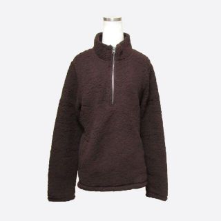 アバクロンビーアンドフィッチ(Abercrombie&Fitch)の★新品★アバクロンビー&フィッチ★シェルパハーフジップ (Brown/L)(トレーナー/スウェット)