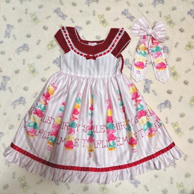 シャーリーテンプル アイスタワーワンピース　110cmキッズ服女の子用(90cm~)