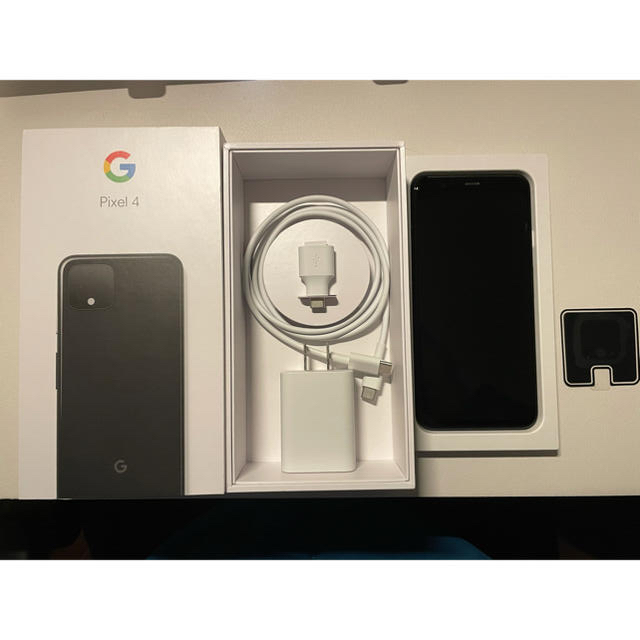 Google Pixel(グーグルピクセル)の【美品】Google Pixel4 64GB 黒 スマホ/家電/カメラのスマートフォン/携帯電話(スマートフォン本体)の商品写真