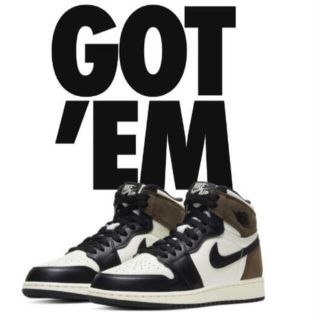 ナイキ(NIKE)のaj1 ダークモカ(スニーカー)