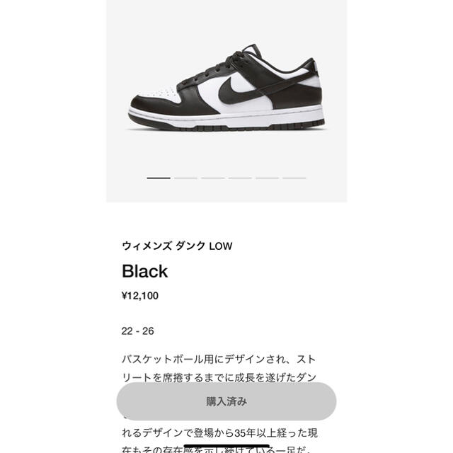 NIKE ダンク　LOW  ウィメンズ　25