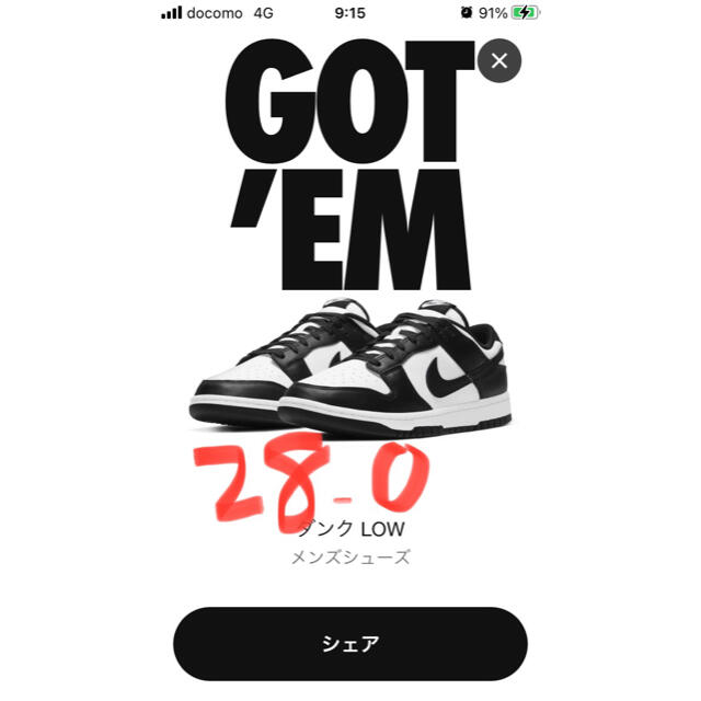 NIKE DUNK LOW white ナイキ ダンク 28.0