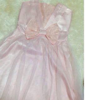 ♡パステルピンクベアトップドレス♡(その他ドレス)