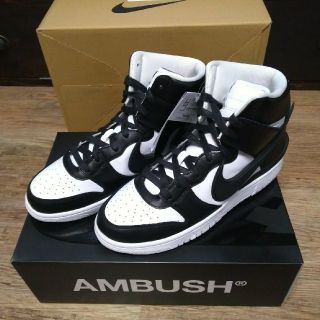 ナイキ(NIKE)のNIKE×AMBUSHダンクHIブラック26cm(スニーカー)