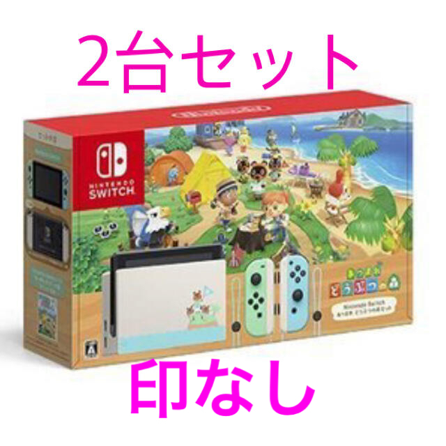 【新発売】 Nintendo Switch - Nintendo Switch どうぶつの森セット　2台 家庭用ゲーム機本体