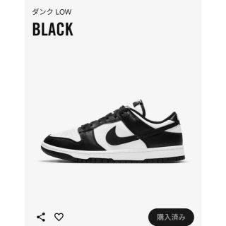 ナイキ(NIKE)のNIKE DUNK LOW Black White 27cm ダンク(スニーカー)