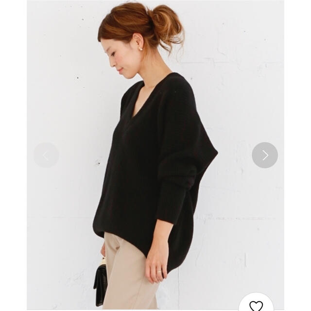 レディースDeuxieme Classe ウールカシミヤVネックニット　美品✨