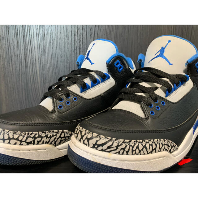 NIKE(ナイキ)のNIKE AIR JORDAN 3 RETRO SPORT BLUE メンズの靴/シューズ(スニーカー)の商品写真