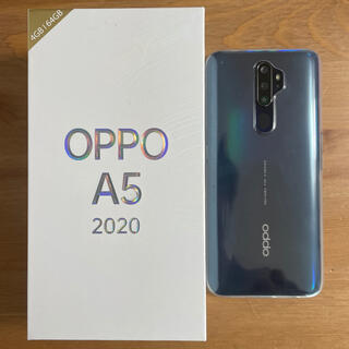 オッポ(OPPO)のOPPO A5  美品　ブルー(スマートフォン本体)