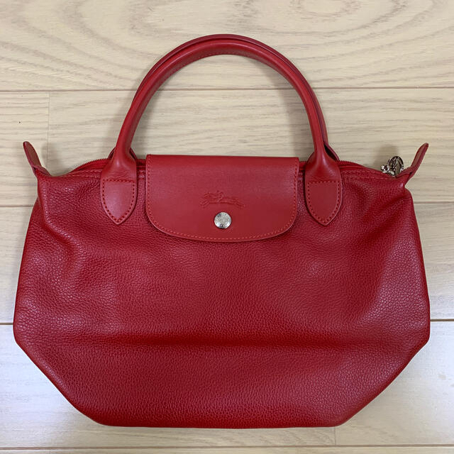 LONGCHAMP(ロンシャン)のロンシャン ルプリアージュ トートバッグ　レッド レディースのバッグ(トートバッグ)の商品写真