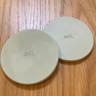 ソイル(SOIL)のYammyo様専用　新品　soil 珪藻土　コースター　2枚 セット(テーブル用品)