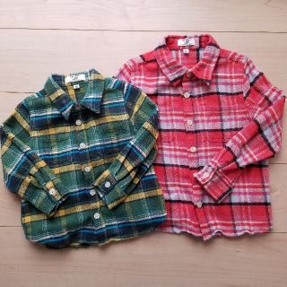 マーキーズ(MARKEY'S)のマーキーズ♡ネルシャツ２枚セット　100&120　男の子　女の子(Tシャツ/カットソー)