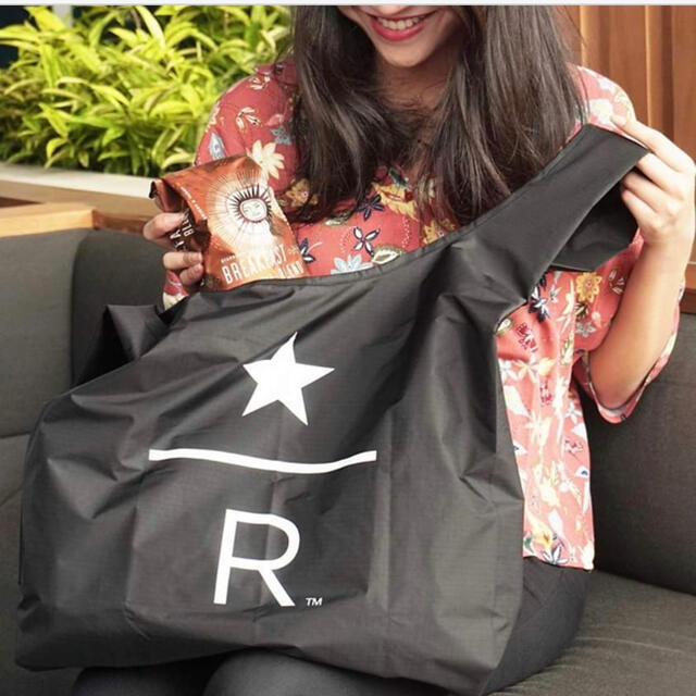 Starbucks Coffee(スターバックスコーヒー)のStarbucks Reserve eko Bag スタバ リザーブ エコバッグ レディースのバッグ(エコバッグ)の商品写真